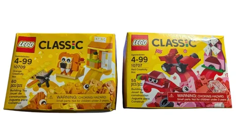 LEGO Classic 10707 + 10709 Pocket Travel Build Sets - New Sealed Retired