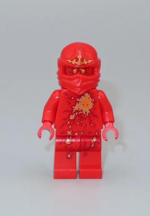LEGO Kai NRG Ninjago Red energy pattern minifigure Ninja 9591