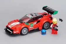 LEGO SPEED CHAMPIONS: Ferrari 488 Gt3  75886.  100% comp. NO box or directions.