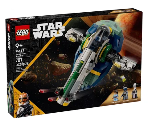 Lego Star Wars: Attack Of The Clone Jango Fett’s Starship 75433 (707 Pcs)  New