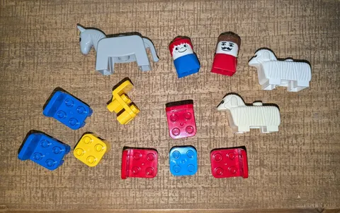 Vintage Lego Duplo Farm Animals, Figures & Furniture LOT 