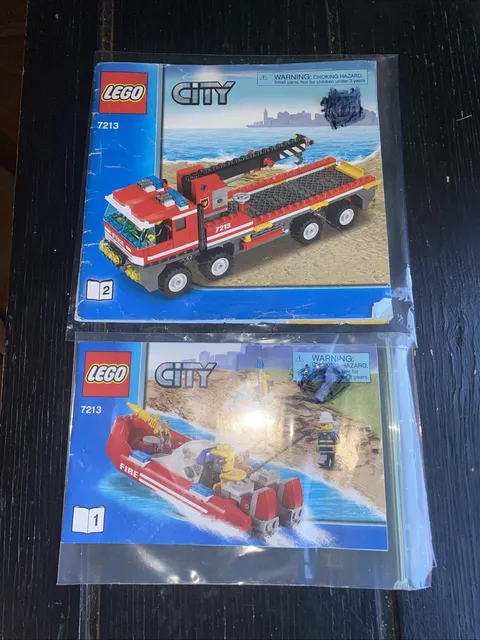 Instruction manual only for Lego city Fire truck 7213