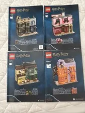 LEGO Harry Potter Diagon Alley Instruction Manual Booklets books 1,3&4