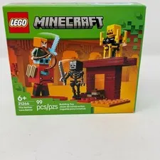 LEGO Minecraft 21266 The Nether Lava Battle 99 Piece Building Set NIB Gamer Gift