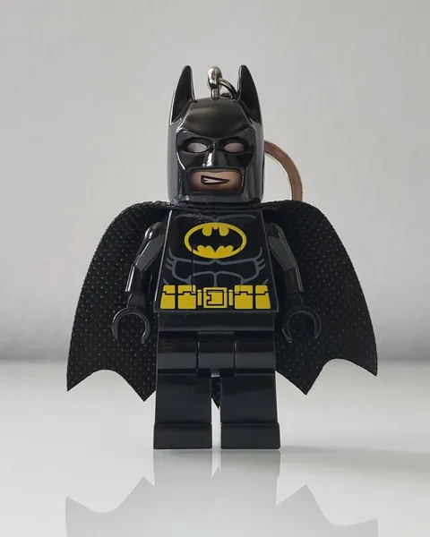 LEGO Batman Keychain KEYLIGHT Minifigure LED Lights DC Comics - TESTED AND WORKS