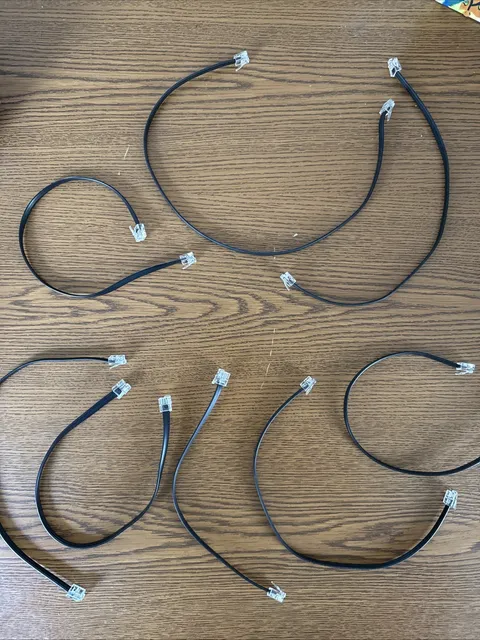 Lot of 8 Lego Mindstorms NXT Robotic Connector Cables New