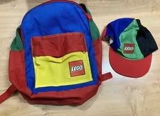 Lego vintage gear bag and cap from 1997 satchel3 & LegoCap06