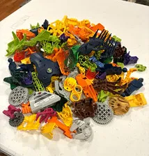 LEGO BIONICLE Bulk Mixed Parts Pieces Lot, Multicolor Plastic, Unpackaged