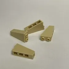 Lego 2449 Beige Replacement Parts Pieces Lot of 4