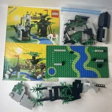 Vintage Lego Castle Forestmen 6071 Forestmen's Crossing Set Incomplete No Figs