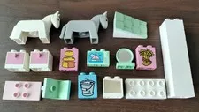 Replacement Parts for Lego DUPLO 1540~2551~2553 - 23 Pieces - Incomplete Sets