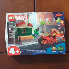 LEGO Marvel Avengers Iron Man Bike & Hulk 76287 Learn to Build 68 pcs 4+