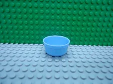 Lego 1 Medium Blue 5x5x2 Half Barrel Storage Container NEW