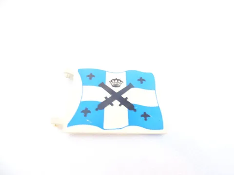 Lego 6x5 stud count Flag with Black Crossed Cannons 2525px2s