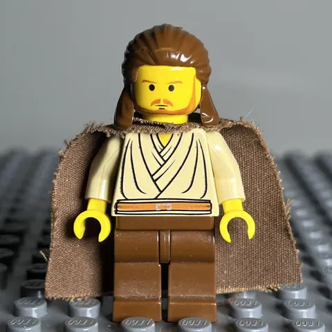 LEGO Star Wars Episode 1 sw0027 Qui-Gon Jinn Yellow Head Minifigure 3i4