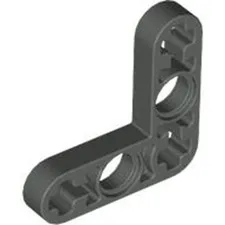 Lego Dark Gray TECHNIC Liftarm Modified Bent Thin L-Shape 3 x 3 Part 32056 T1