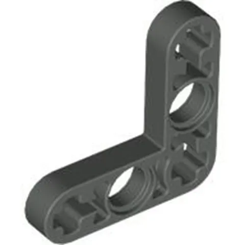 Lego Dark Gray TECHNIC Liftarm Modified Bent Thin L-Shape 3 x 3 Part 32056 T1