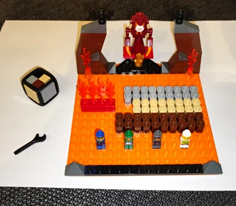 LEGO Games Magma Monster 3847: Includes Instructions | 3 Pieces + Box Lid Missing