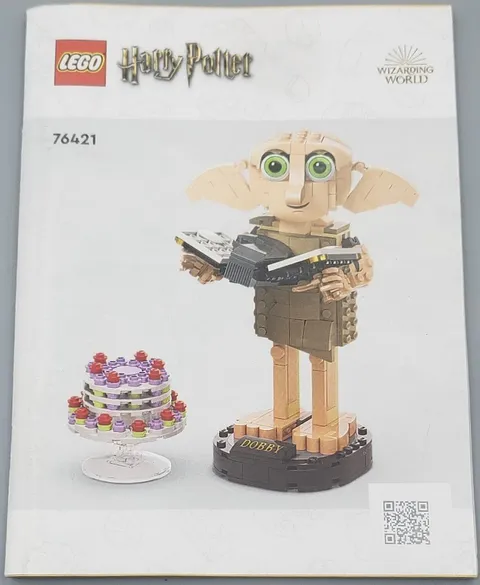 LEGO Harry Potter 76421 Dobby the House-Elf Instruction Manual Only! No Bricks!