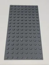 LEGO Plate Dark Bluish Gray ● 8 X 16 ● # 92438 ● QTY 1