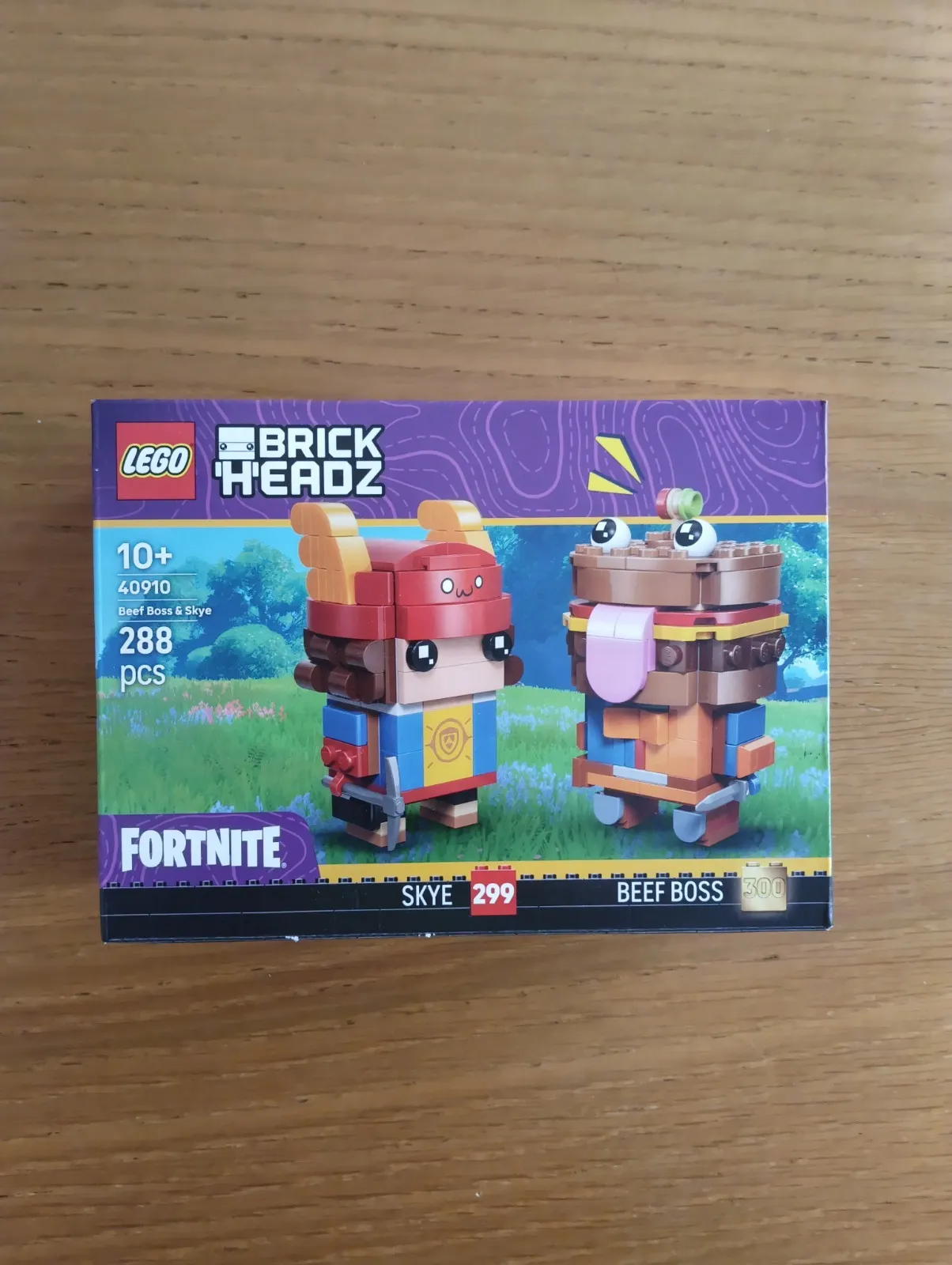 LEGO #40910 Brickheadz Fortnite Beef Boss & Skye MISB Complete Set With Box/Inst