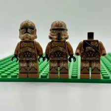 Lot Of 3 LEGO Star Wars Geonosis Clone Trooper Minifigure SW0606