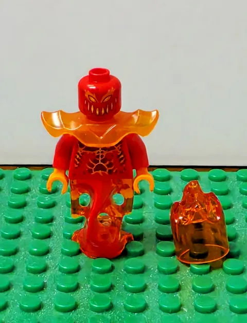 Lego Nexo Knights Flama Minifigure Red Head Nex050 70321 70339 Helmet Minifig
