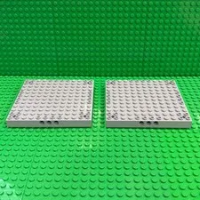 LEGO Technic Brick Modified 12 x 12 Base : Light Bluish Gray (2 Pack) : 47976