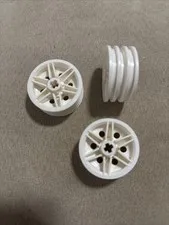 LEGO Parts - White Wheel 30mm D. x 14mm - No 56904 - QTY 3