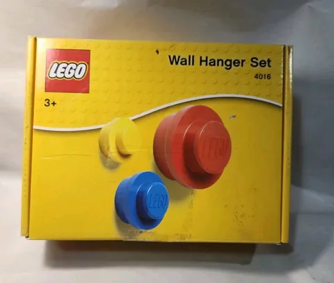 Lego 4016 Wall Hanger 3 Piece Set Decorative Home Accessories Blue Red Yellow