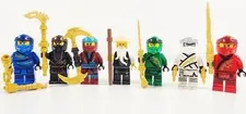 Lego Ninjago Legacy Minifigure Lot of 7 - Jay Cole Nya Lloyd Zane Kai Wu Sensei