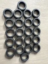 LEGO 61254 Black Tire 24mm D.x7mm Offset Tread Band 22 Pieces