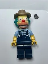 LEGO Simpsons Krusty Burger FARMER KRUSTY THE CLOWN Minifigure 10352 New & RPKG