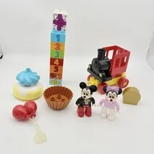 Lego Duplo Mickey & Minnie Birthday Train Incomplete Replacement Balloon Cupcake