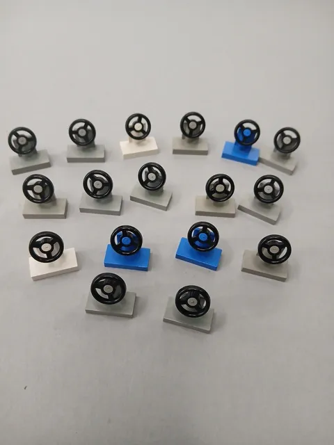 LEGO Steering Wheel Set of 17 Mixed Assorted Colors Car Truck Space Minifigure