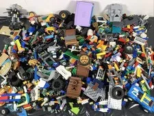 LEGO BULK LOT 10 LBS MIXED BRICKS PARTS PIECES ASSORTED COLORS & SHAPES GENUINE