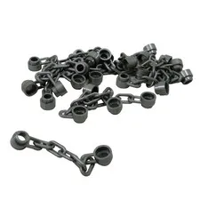 15 NEW LEGO Chain 5 Links Flat Silver