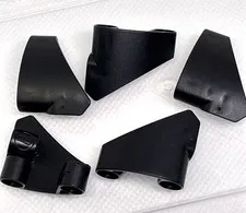 LEGO Parts - Black Technic, Panel # 9 3 x 3 Tapered Left - No 2395 - QTY 5