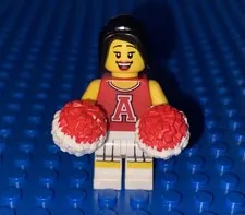 LEGO Cheerleader red pom pom cheer football minifigure Collectible series 8 CMF