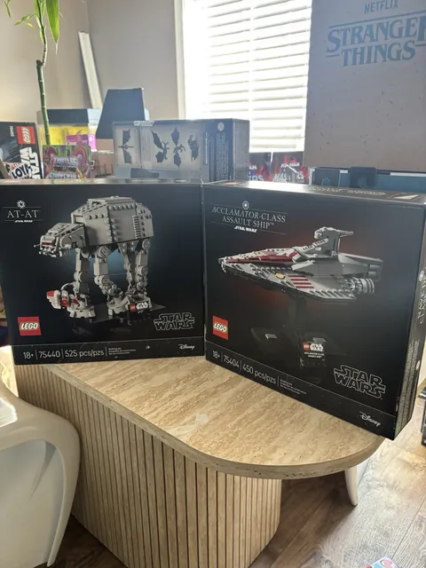 LEGO Star Wars 75440 AT-AT & 75404 Acclamator-Class Assault Ship Lot NEW