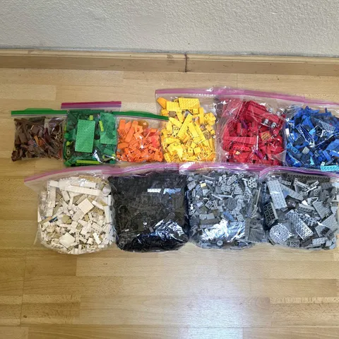 LEGO Bulk Lot  10lb– Sorted by Color – Mixed Pieces
