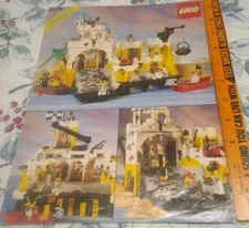 ⭐Lego Pirates RARE 6276 Eldorado Fortress 1989 Instructions ⭐