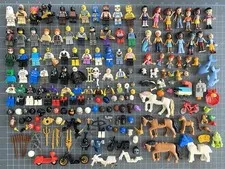 LEGO Minifigure Lot Figures + Parts + Accessories + Friends Town City People