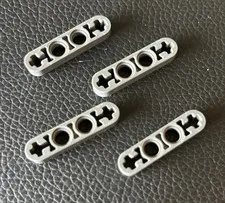 LEGO Dark Bluish Gray Lot 4 Technic 32449 1x4 Thin Liftarm Half Beam Brick Parts