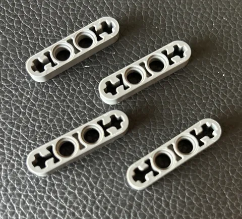 LEGO Dark Bluish Gray Lot 4 Technic 32449 1x4 Thin Liftarm Half Beam Brick Parts