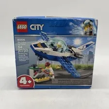 Lego City Sky Police Jet Patrol 60206 new sealed W/ Box Crush