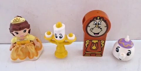 Lego Duplo Mini Figures Disney Princess Beauty & The Beast Toy Lot Toy Bundle