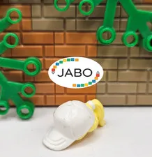 (S12 / 5 / 19) LEGO 35660pb03 Hair Combo, Hair with Hat, Ponytail White Cap