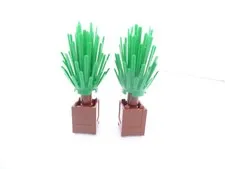 2 Custom LEGO Shrub and Planter