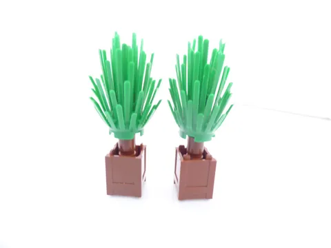 2 Custom LEGO Shrub and Planter